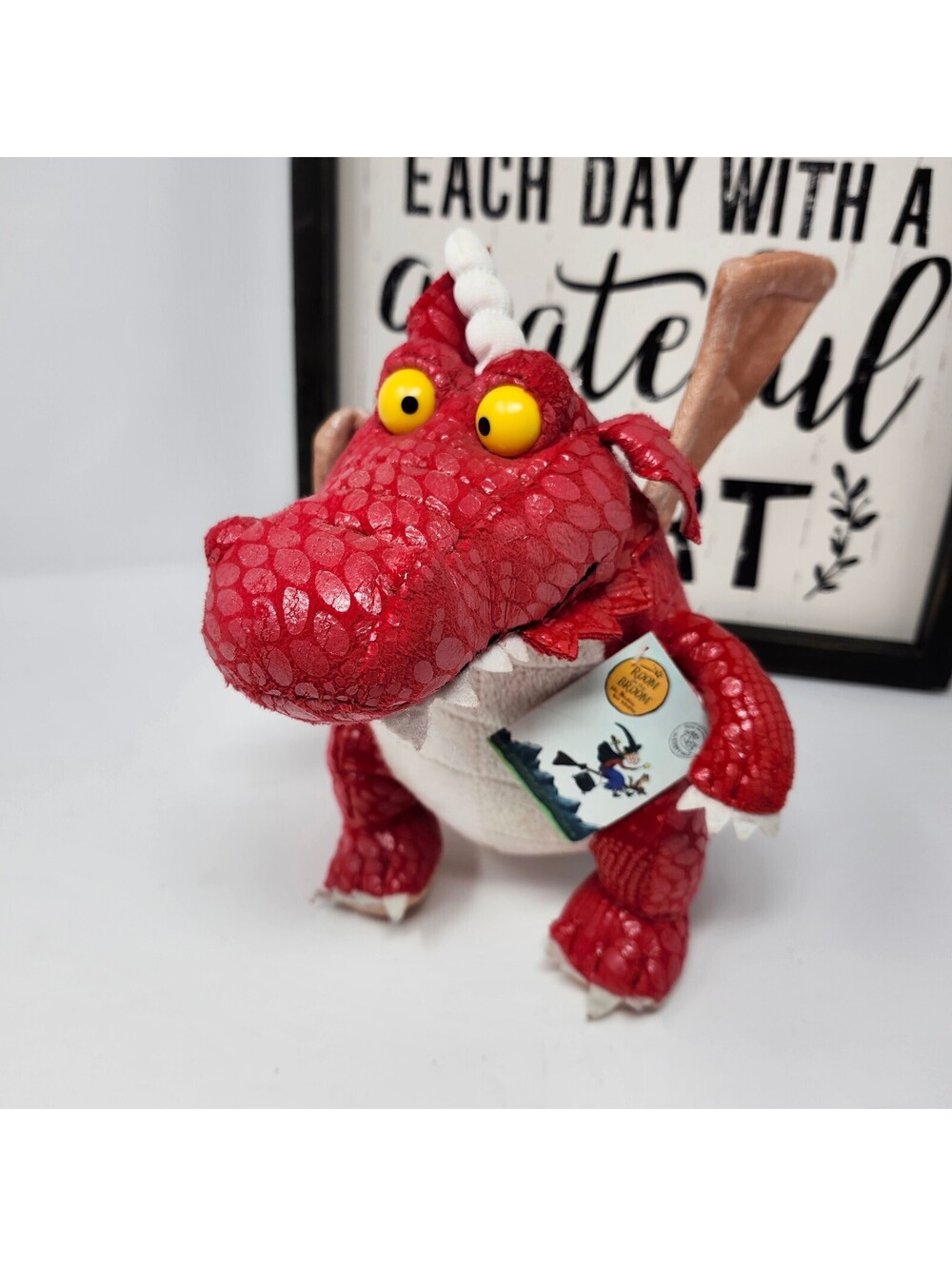 Aurora Room on the Broom Dragon Plush Julia Donaldson Red 11” w/ Tags